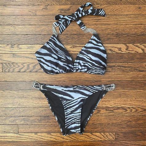 Zebra Print Triangle Bikini Top 